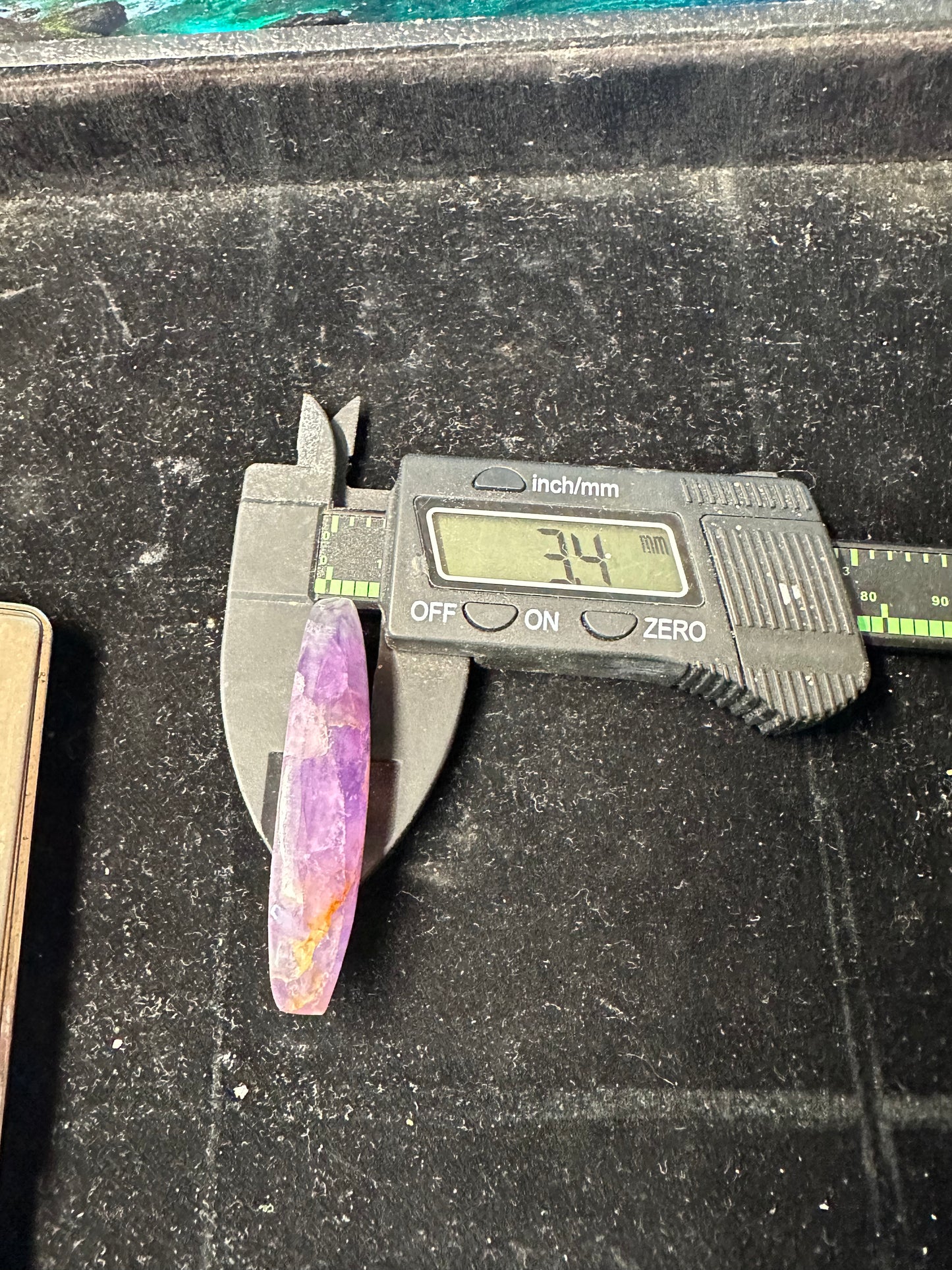 Handcrafted Ethiopian Opal Inlay on Amethyst Cabochon – 21.2g